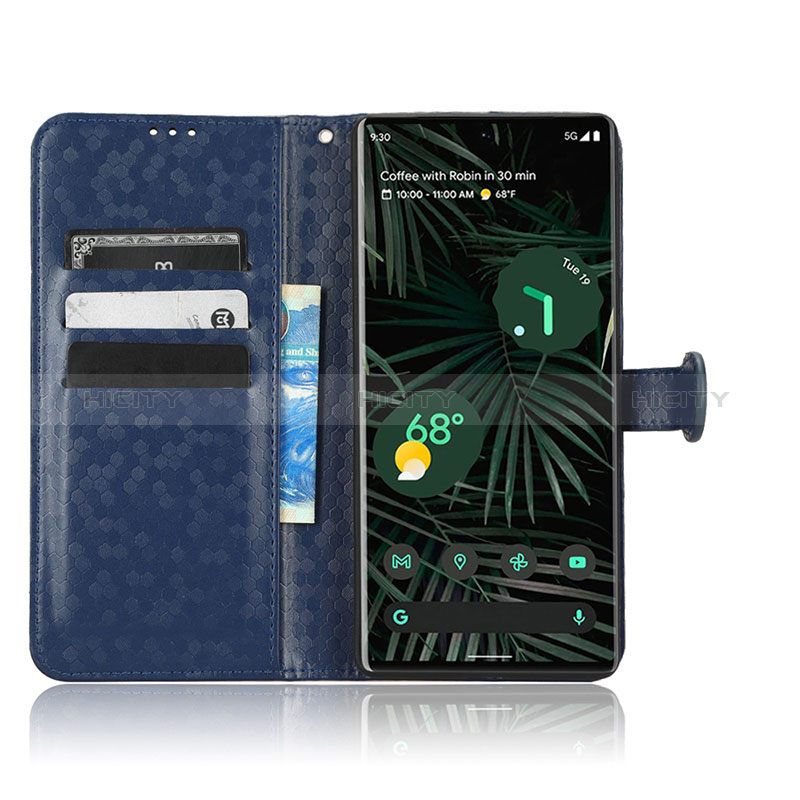 Funda de Cuero Cartera con Soporte Carcasa C04X para Google Pixel 6 Pro 5G