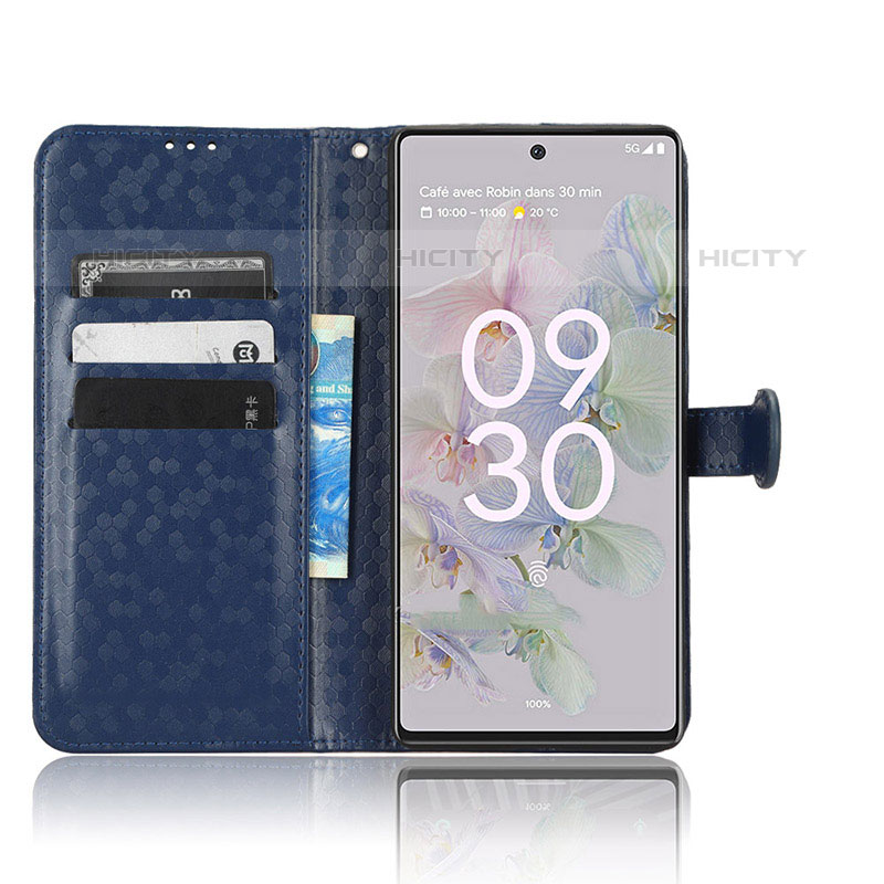 Funda de Cuero Cartera con Soporte Carcasa C04X para Google Pixel 6a 5G