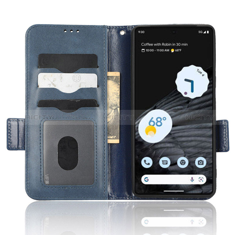 Funda de Cuero Cartera con Soporte Carcasa C04X para Google Pixel 7 Pro 5G