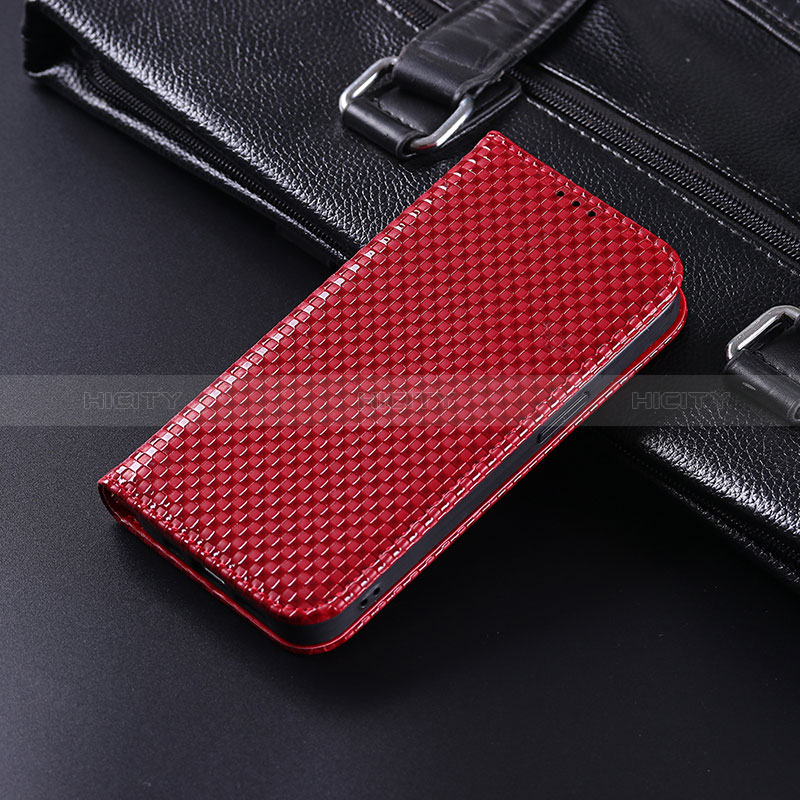 Funda de Cuero Cartera con Soporte Carcasa C04X para Huawei Honor Magic4 Lite 5G Rojo