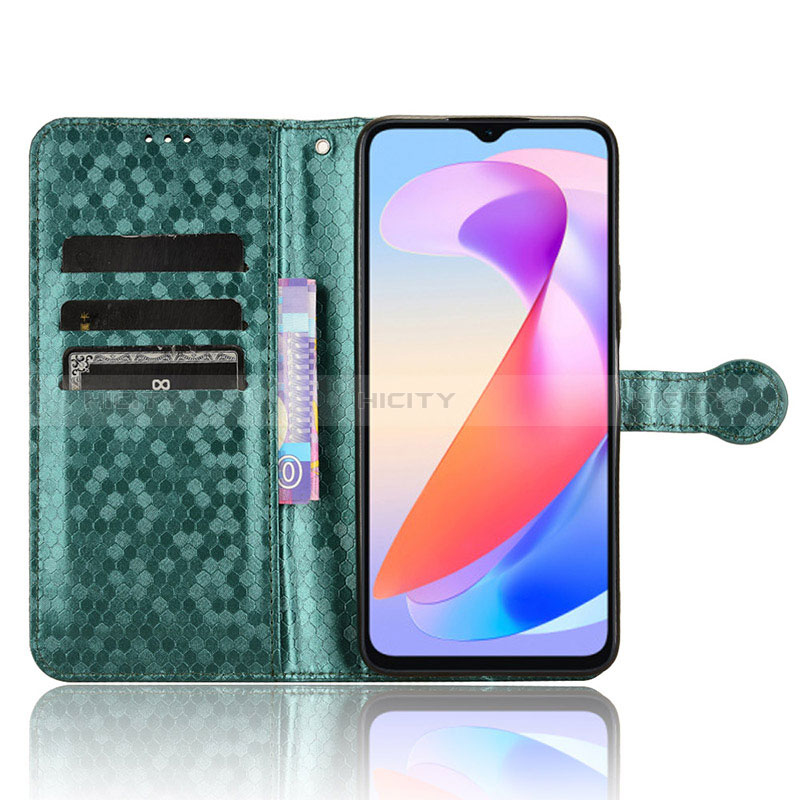 Funda de Cuero Cartera con Soporte Carcasa C04X para Huawei Honor X6a