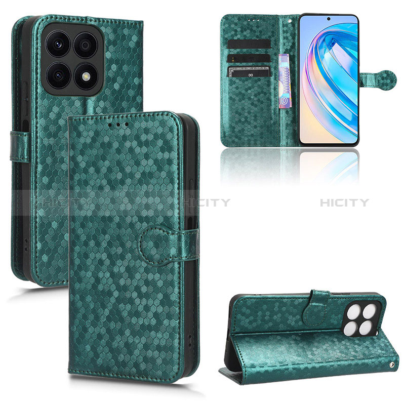 Funda de Cuero Cartera con Soporte Carcasa C04X para Huawei Honor X8a 4G