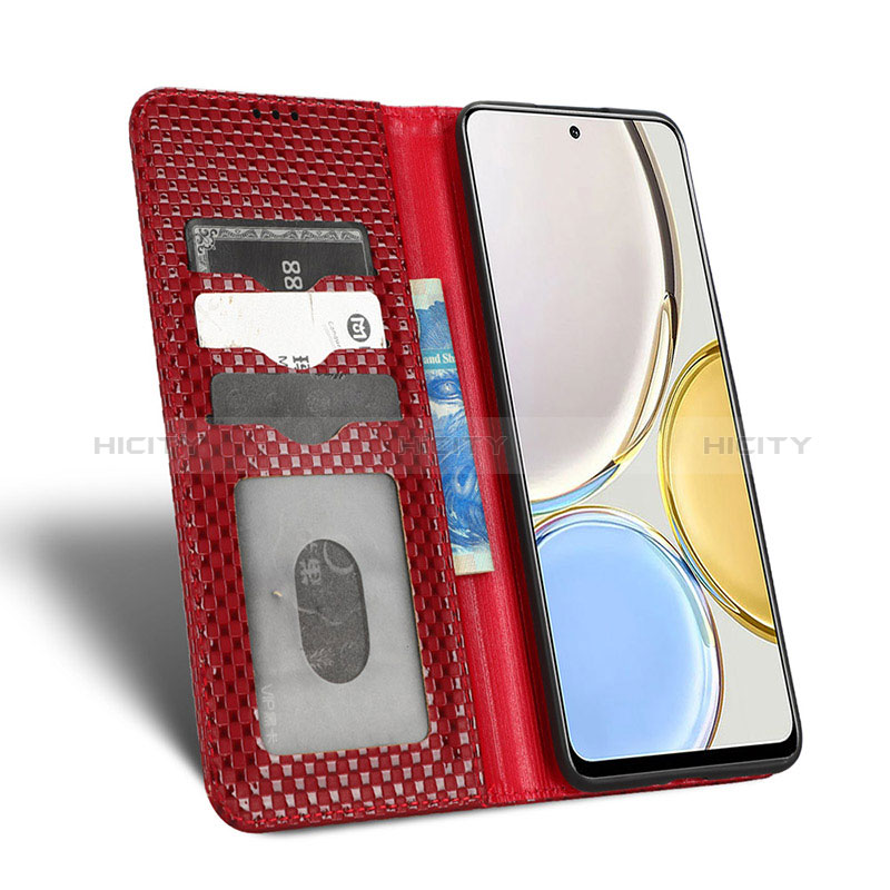 Funda de Cuero Cartera con Soporte Carcasa C04X para Huawei Honor X9 5G