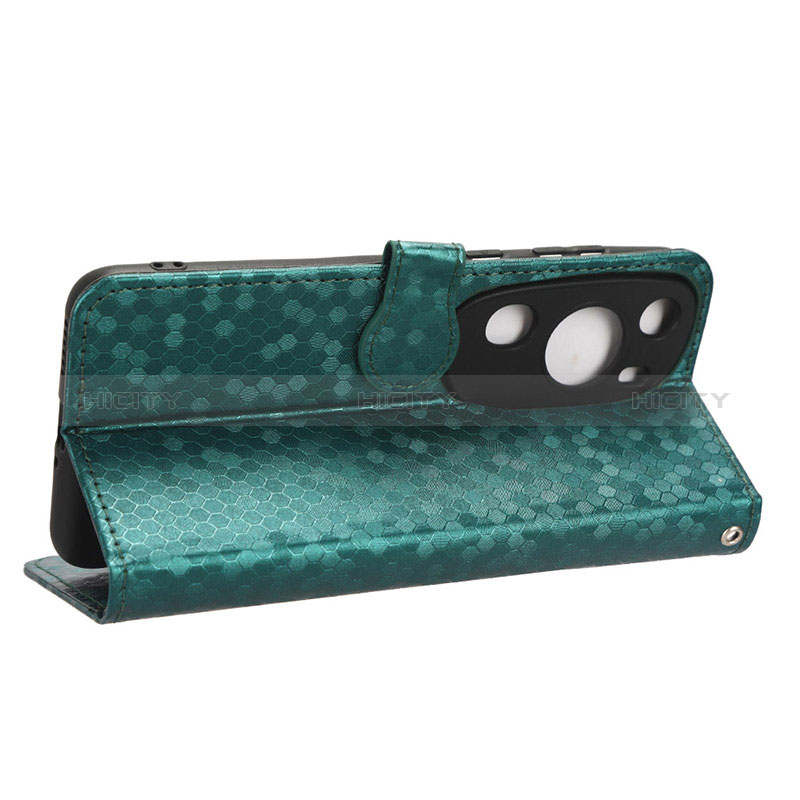 Funda de Cuero Cartera con Soporte Carcasa C04X para Huawei P60 Art