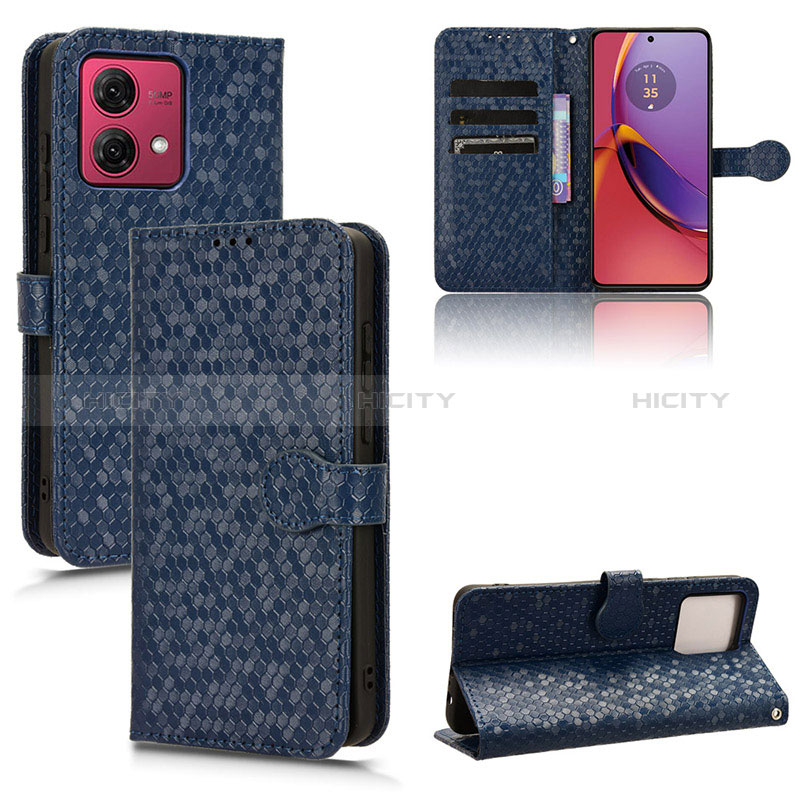 Funda de Cuero Cartera con Soporte Carcasa C04X para Motorola Moto G84 5G