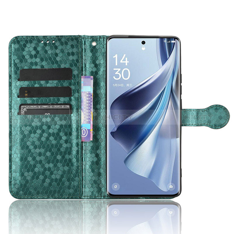 Funda de Cuero Cartera con Soporte Carcasa C04X para Oppo Reno10 Pro+ Plus 5G