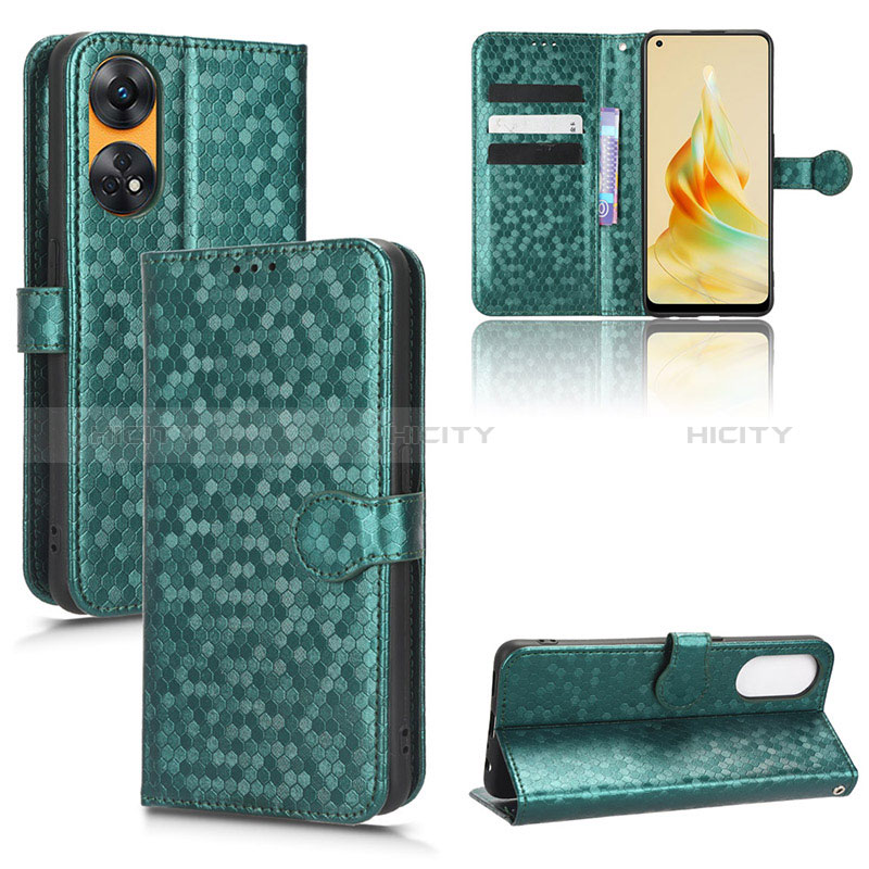 Funda de Cuero Cartera con Soporte Carcasa C04X para Oppo Reno8 T 4G