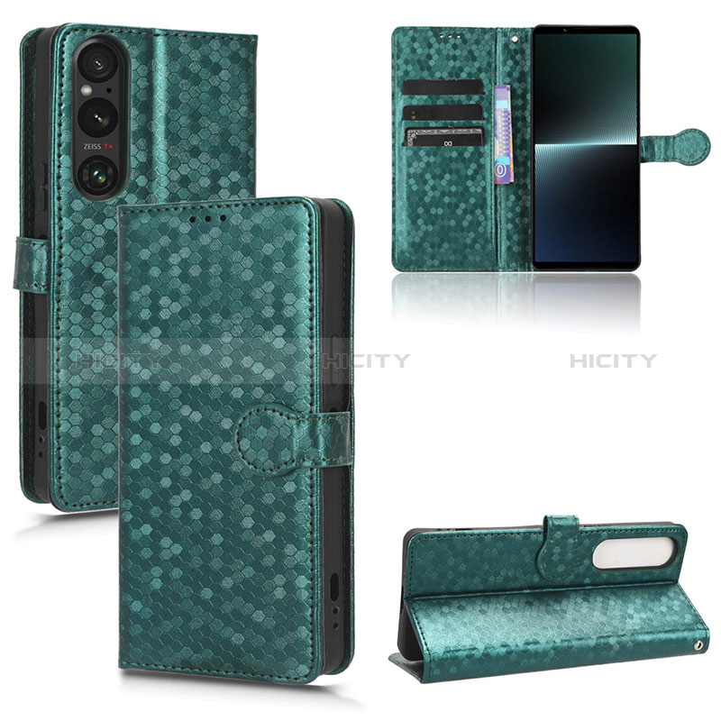 Funda de Cuero Cartera con Soporte Carcasa C04X para Sony Xperia 1 V