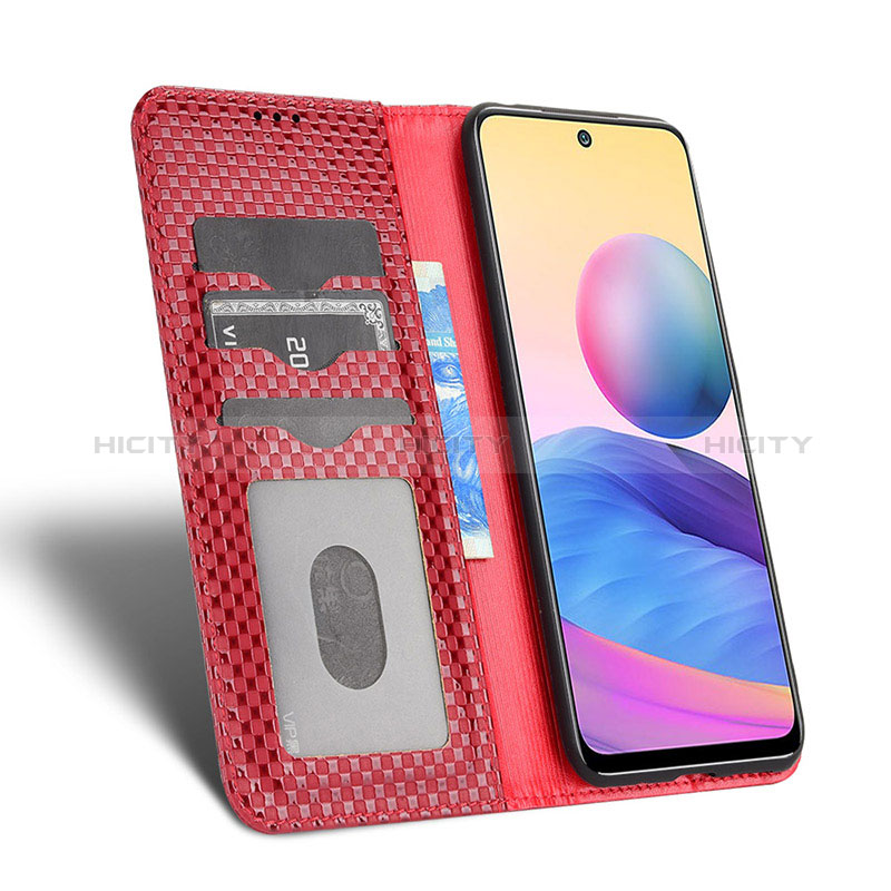 Funda de Cuero Cartera con Soporte Carcasa C04X para Xiaomi Redmi Note 10 5G