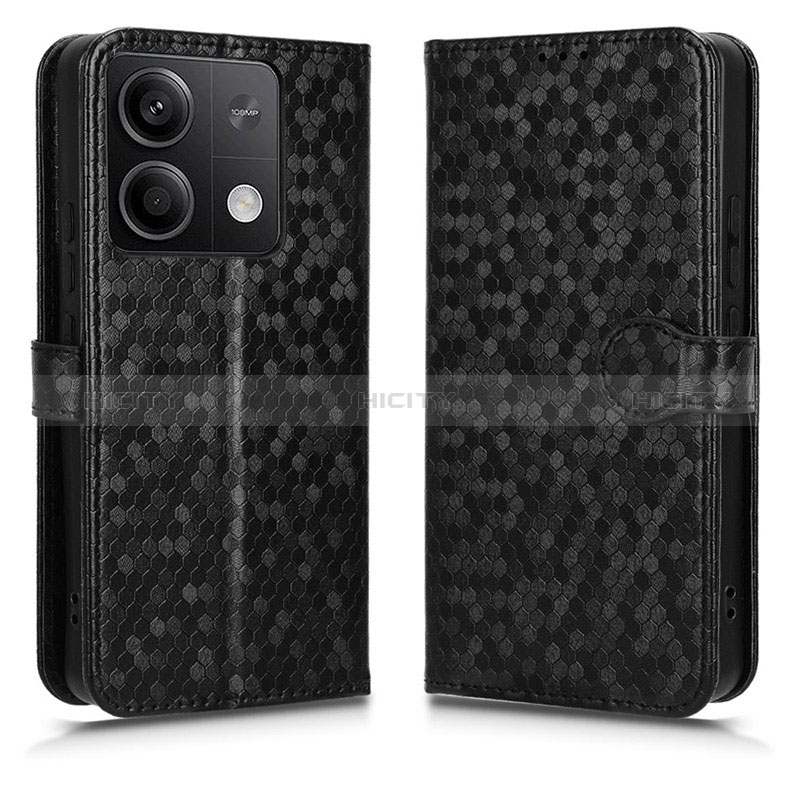 Funda de Cuero Cartera con Soporte Carcasa C04X para Xiaomi Redmi Note 13 5G Negro