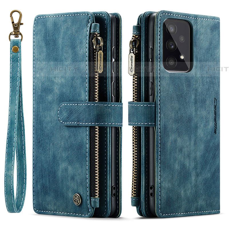 Funda de Cuero Cartera con Soporte Carcasa C05S para Samsung Galaxy A33 5G Azul