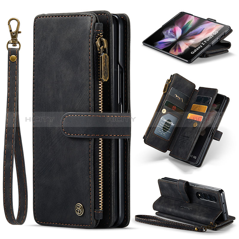 Funda de Cuero Cartera con Soporte Carcasa C05S para Samsung Galaxy Z Fold3 5G