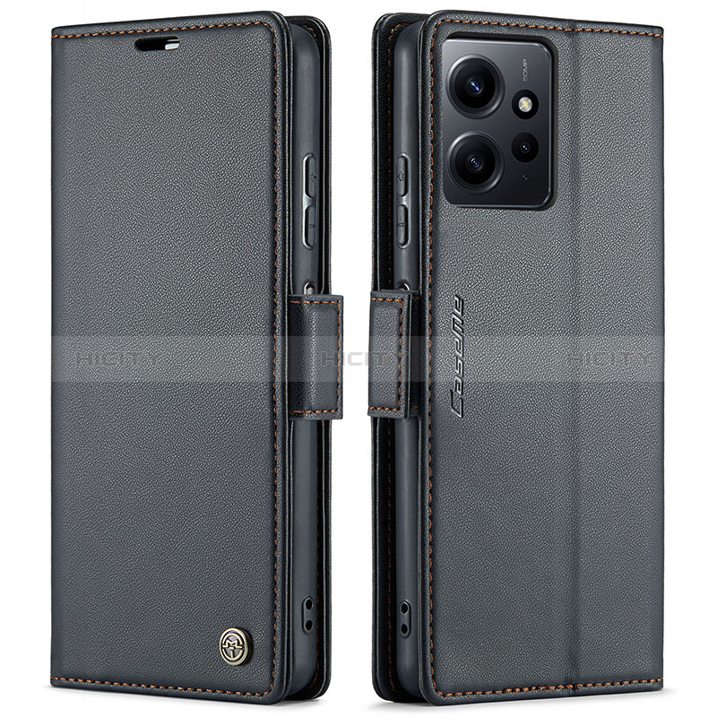 Funda de Cuero Cartera con Soporte Carcasa C05S para Xiaomi Redmi Note 12 4G Negro