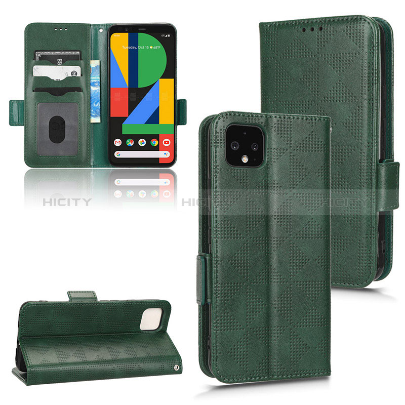 Funda de Cuero Cartera con Soporte Carcasa C05X para Google Pixel 4