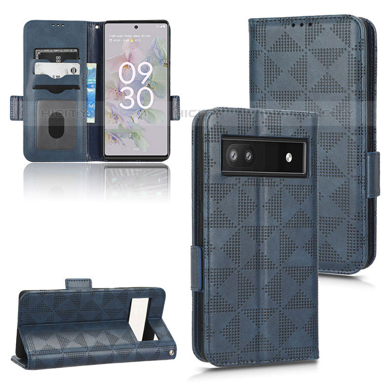 Funda de Cuero Cartera con Soporte Carcasa C05X para Google Pixel 6a 5G