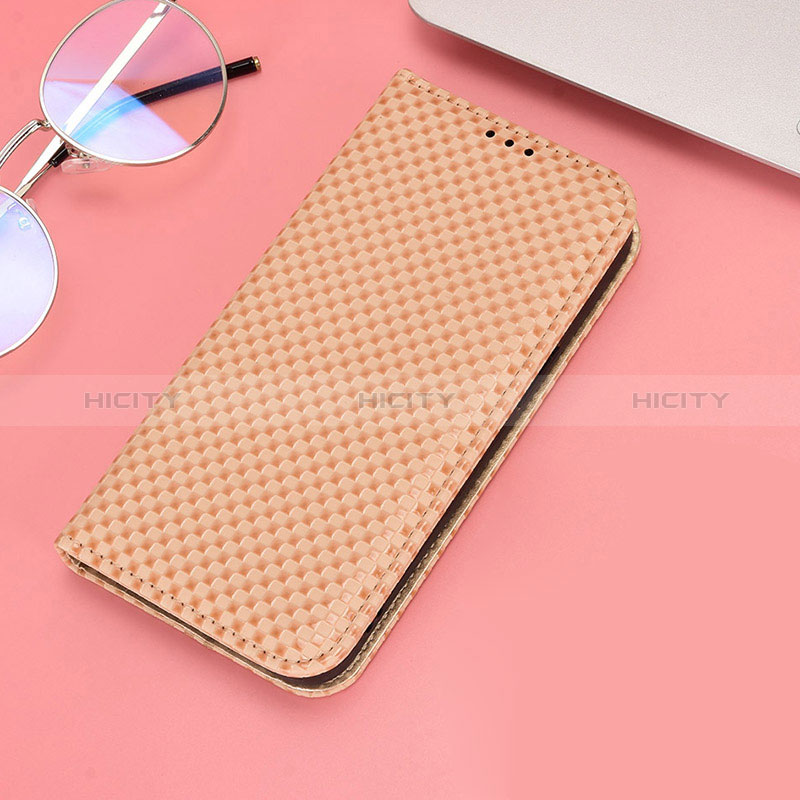 Funda de Cuero Cartera con Soporte Carcasa C05X para Huawei Honor Magic4 Pro 5G Oro