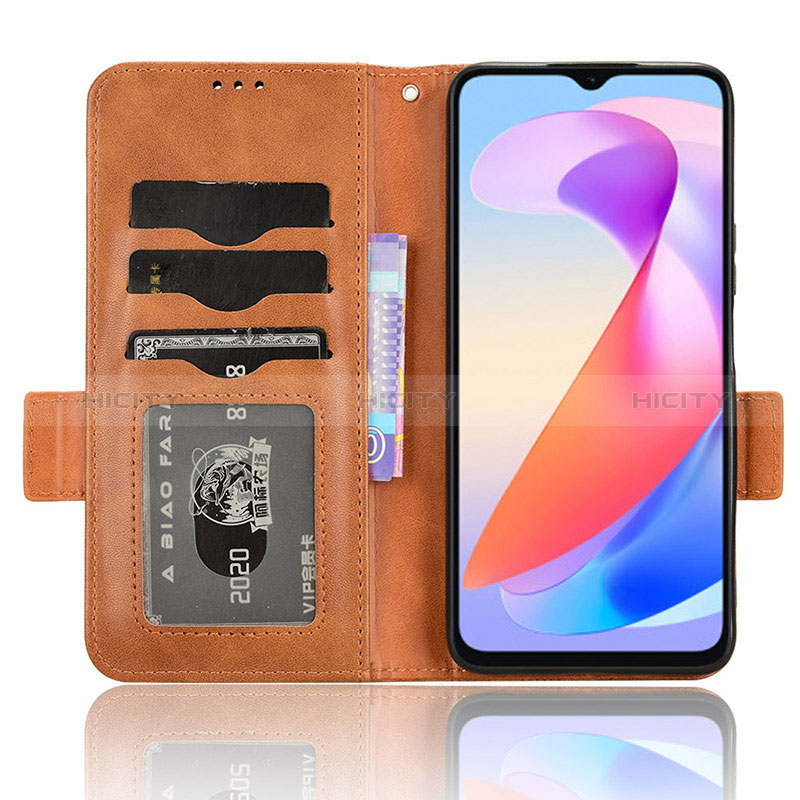 Funda de Cuero Cartera con Soporte Carcasa C05X para Huawei Honor X6a