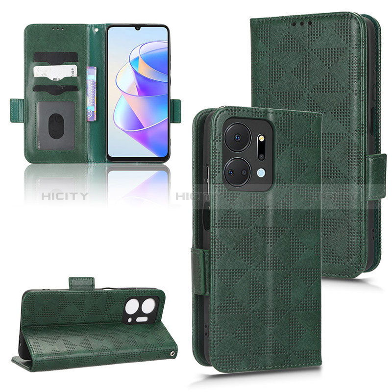 Funda de Cuero Cartera con Soporte Carcasa C05X para Huawei Honor X7a