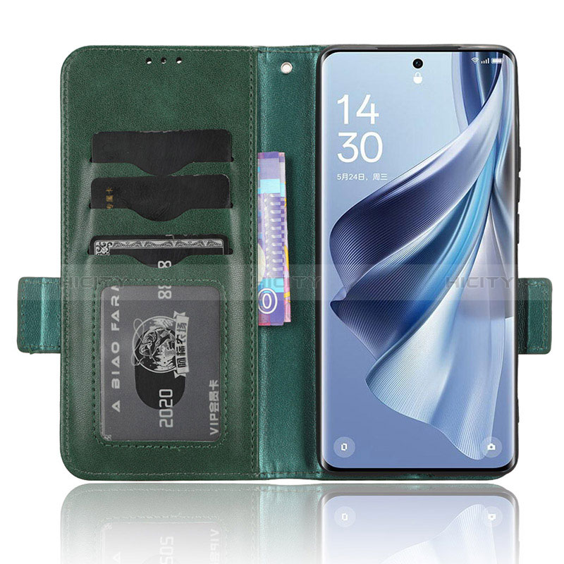 Funda de Cuero Cartera con Soporte Carcasa C05X para Oppo Reno10 Pro+ Plus 5G