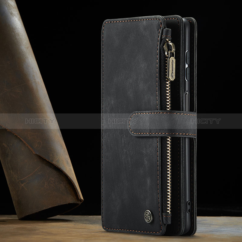 Funda de Cuero Cartera con Soporte Carcasa C06S para Samsung Galaxy A12 Nacho