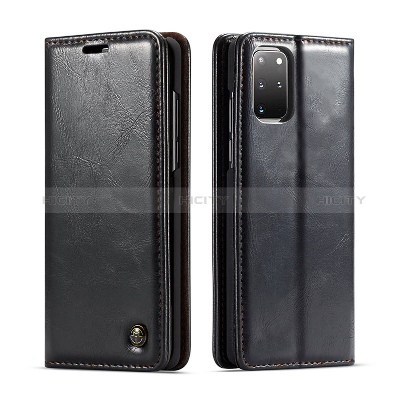 Funda de Cuero Cartera con Soporte Carcasa C06S para Samsung Galaxy S20 Plus 5G Negro