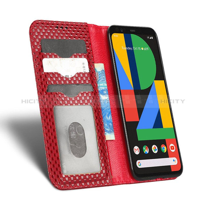 Funda de Cuero Cartera con Soporte Carcasa C06X para Google Pixel 4 XL