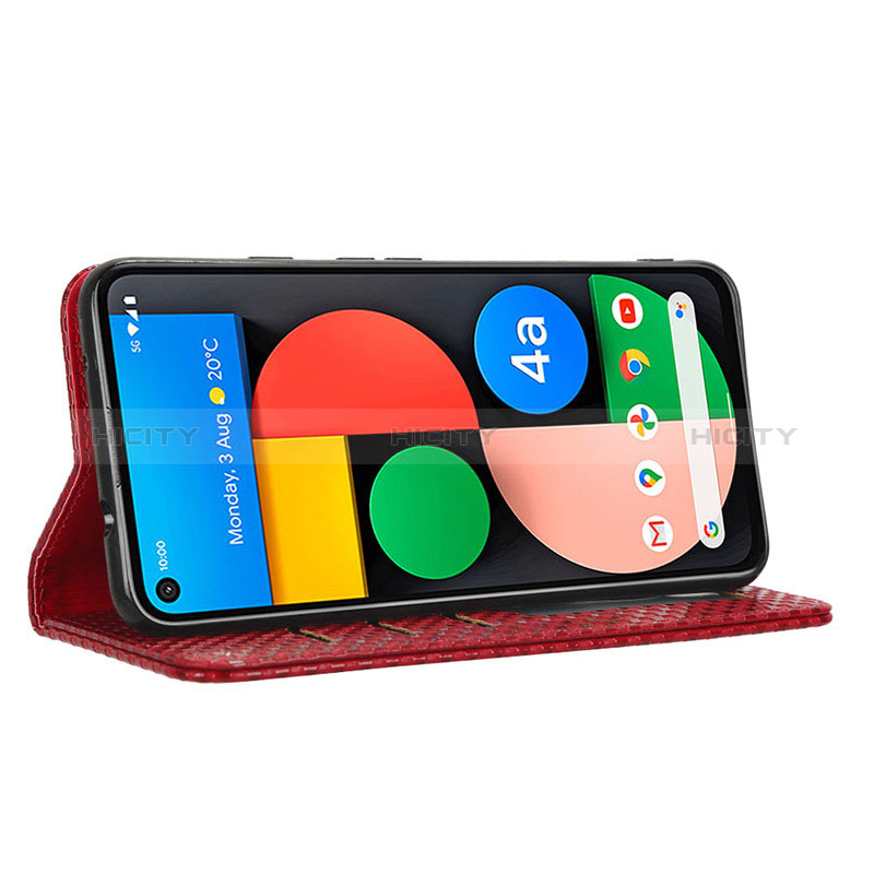 Funda de Cuero Cartera con Soporte Carcasa C06X para Google Pixel 4a 5G