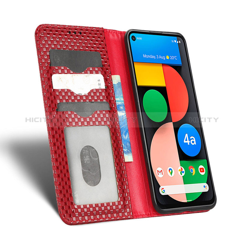 Funda de Cuero Cartera con Soporte Carcasa C06X para Google Pixel 5 XL 5G