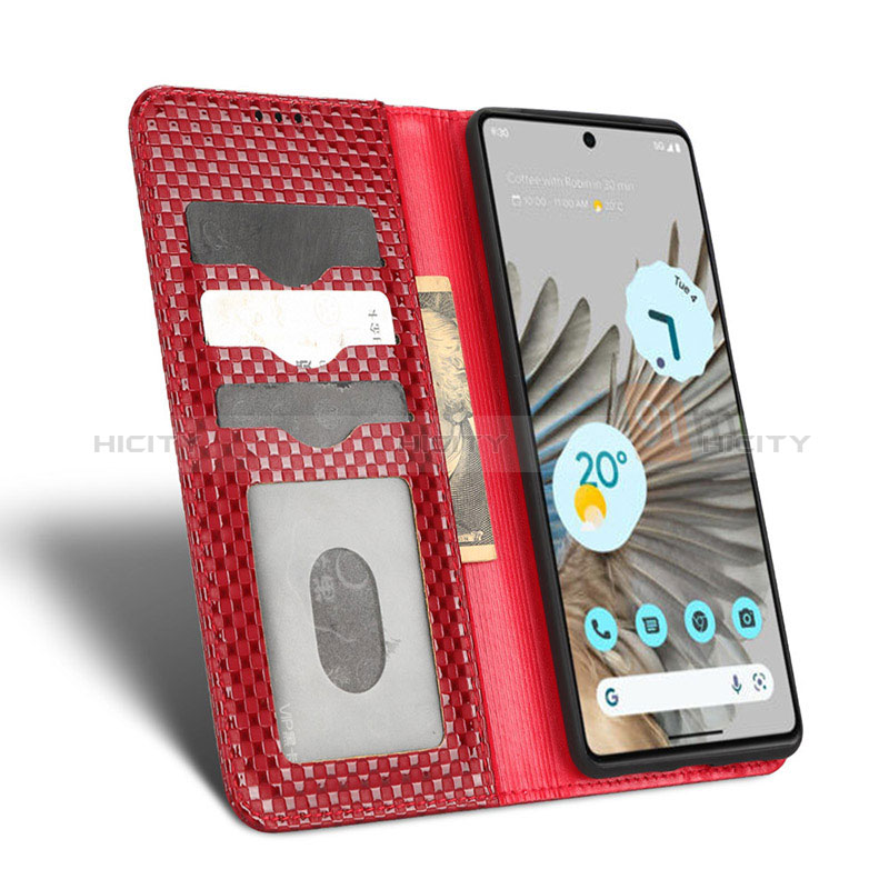 Funda de Cuero Cartera con Soporte Carcasa C06X para Google Pixel 7 5G