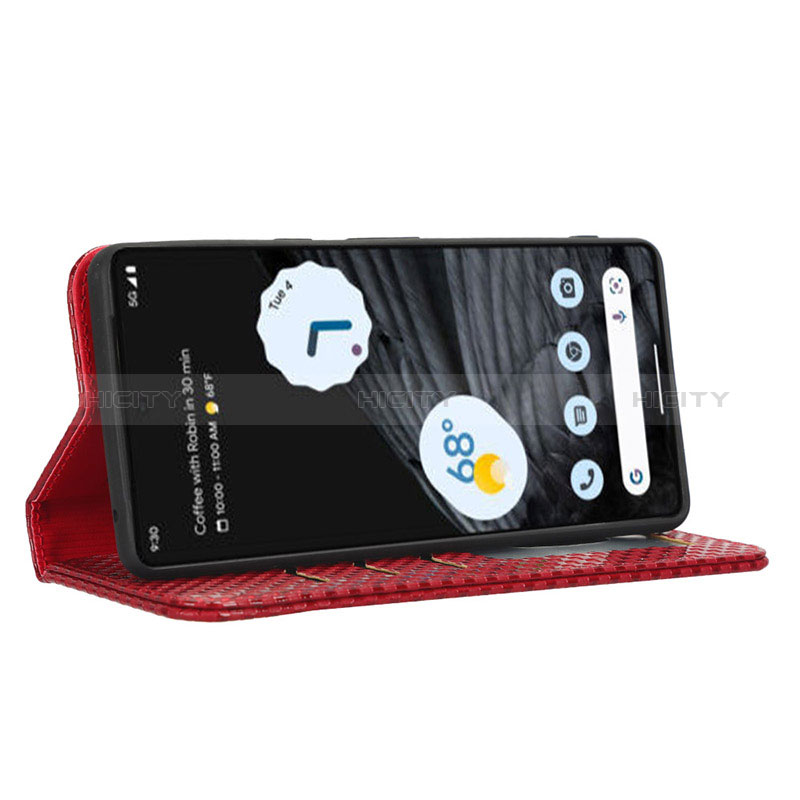 Funda de Cuero Cartera con Soporte Carcasa C06X para Google Pixel 7 Pro 5G