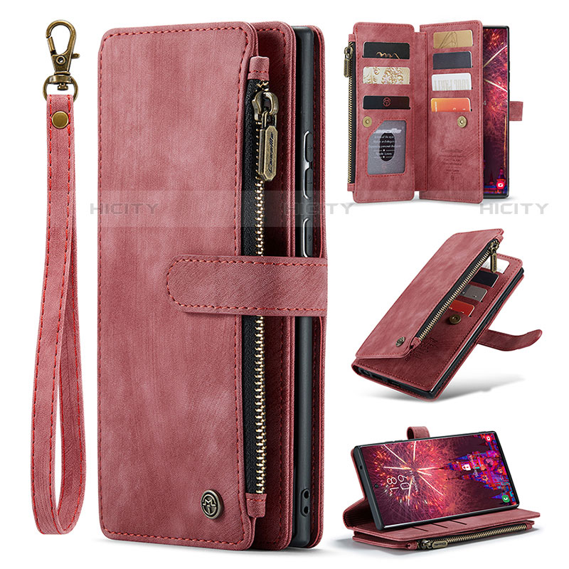 Funda de Cuero Cartera con Soporte Carcasa C07S para Samsung Galaxy S21 Ultra 5G