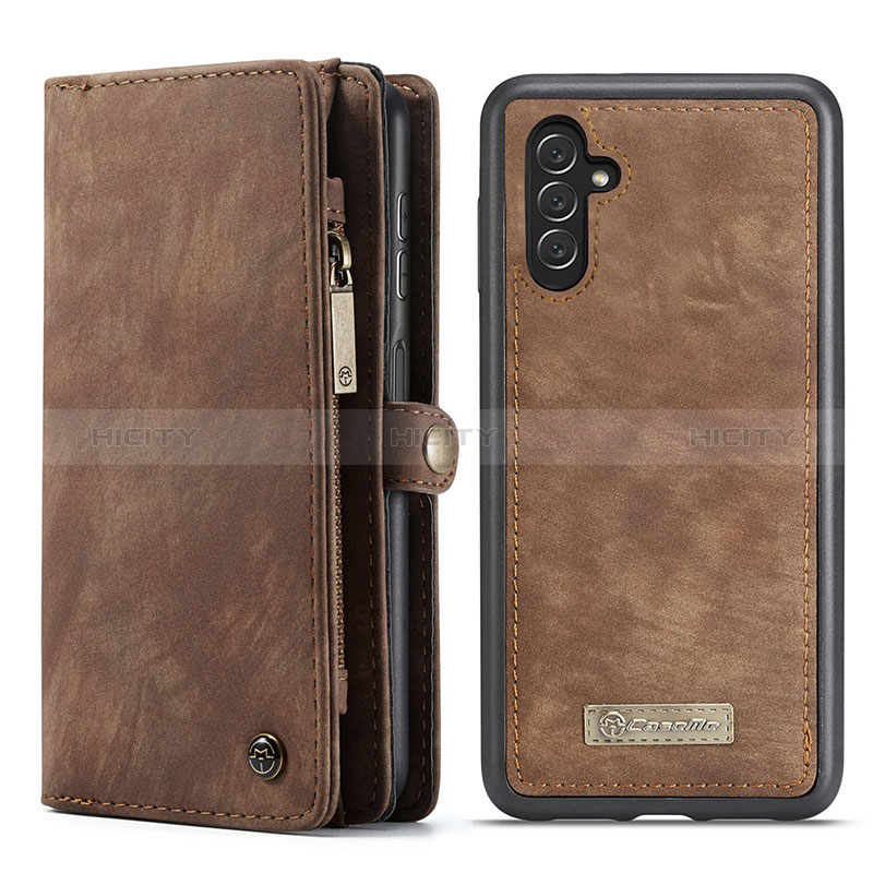 Funda de Cuero Cartera con Soporte Carcasa C08S para Samsung Galaxy A04s Marron