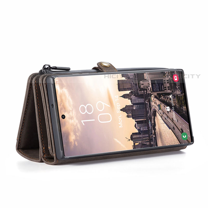 Funda de Cuero Cartera con Soporte Carcasa C08S para Samsung Galaxy S23 Ultra 5G