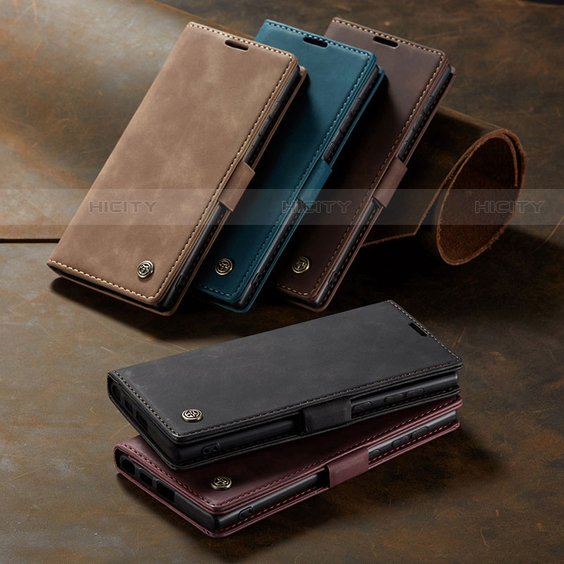 Funda de Cuero Cartera con Soporte Carcasa C10S para Samsung Galaxy S22 Ultra 5G