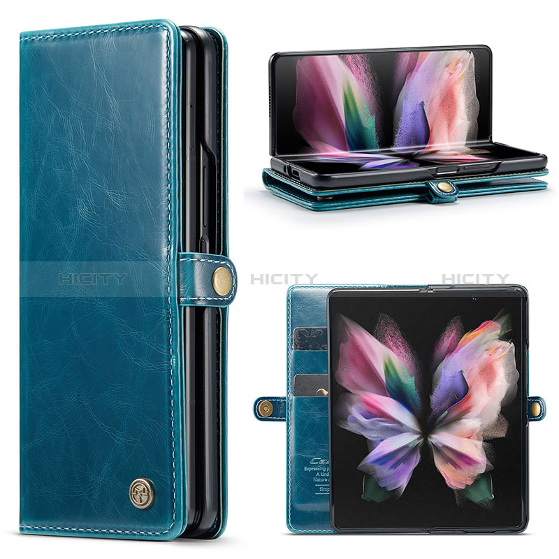 Funda de Cuero Cartera con Soporte Carcasa CS2 para Samsung Galaxy Z Fold3 5G