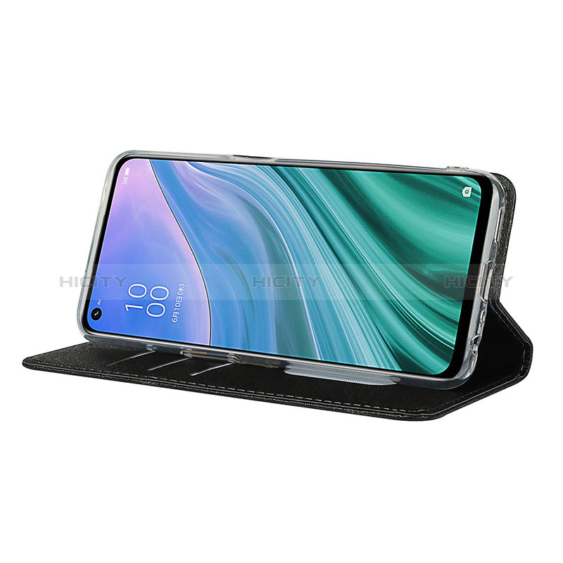 Funda de Cuero Cartera con Soporte Carcasa D01T para Oppo A54 5G