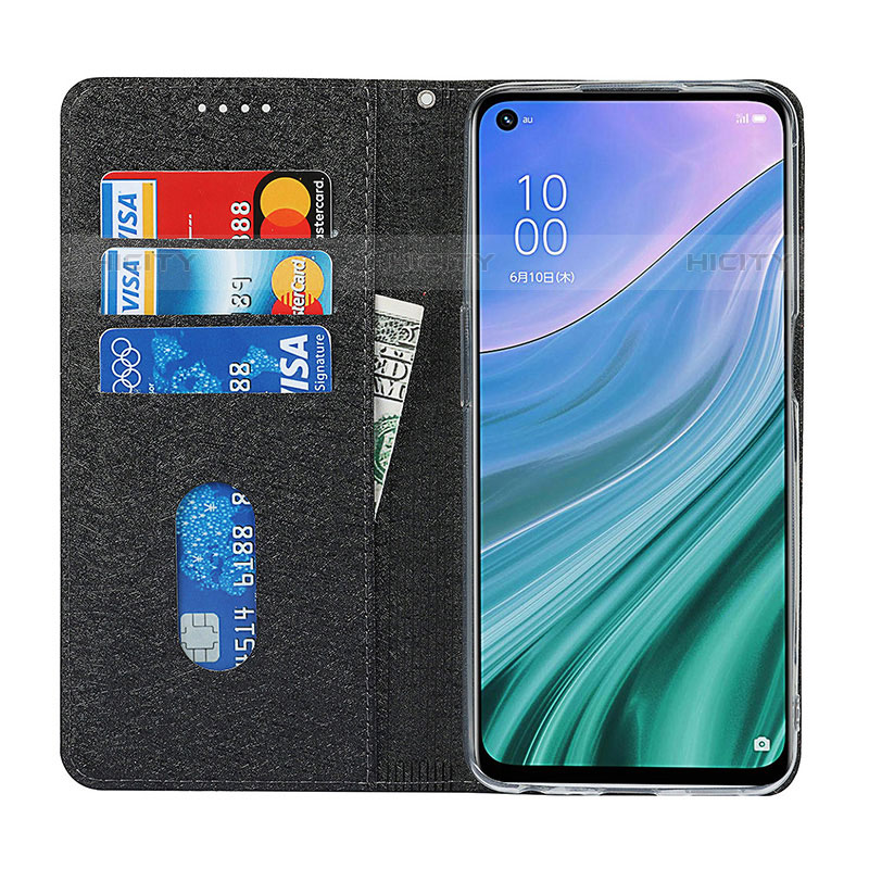 Funda de Cuero Cartera con Soporte Carcasa D01T para Oppo A93 5G