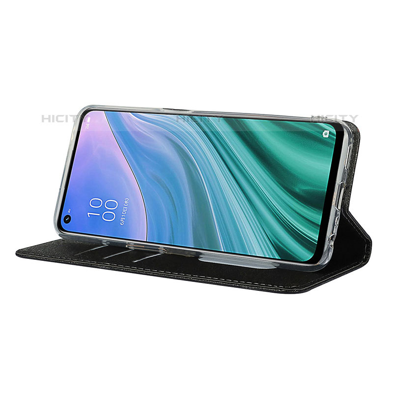 Funda de Cuero Cartera con Soporte Carcasa D01T para Oppo A93 5G