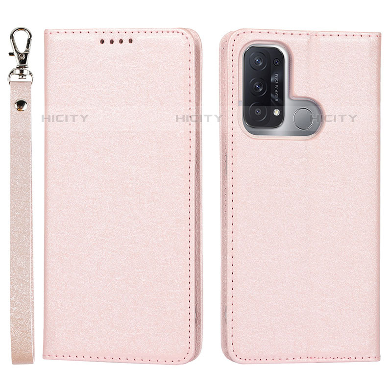 Funda de Cuero Cartera con Soporte Carcasa D01T para Oppo Reno5 A