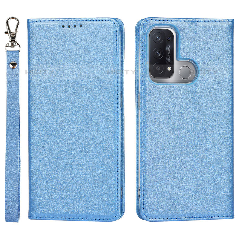 Funda de Cuero Cartera con Soporte Carcasa D01T para Oppo Reno5 A