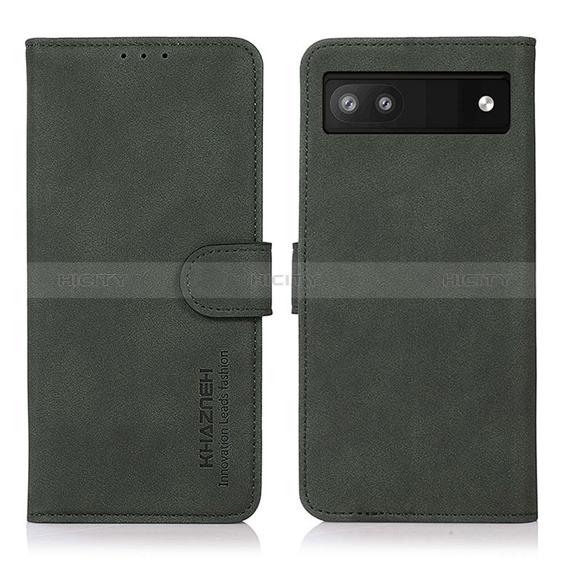 Funda de Cuero Cartera con Soporte Carcasa D01Y para Google Pixel 7a 5G Verde