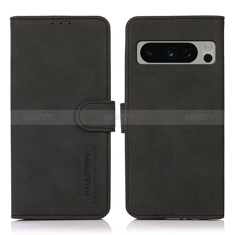 Funda de Cuero Cartera con Soporte Carcasa D01Y para Google Pixel 8 Pro 5G Negro