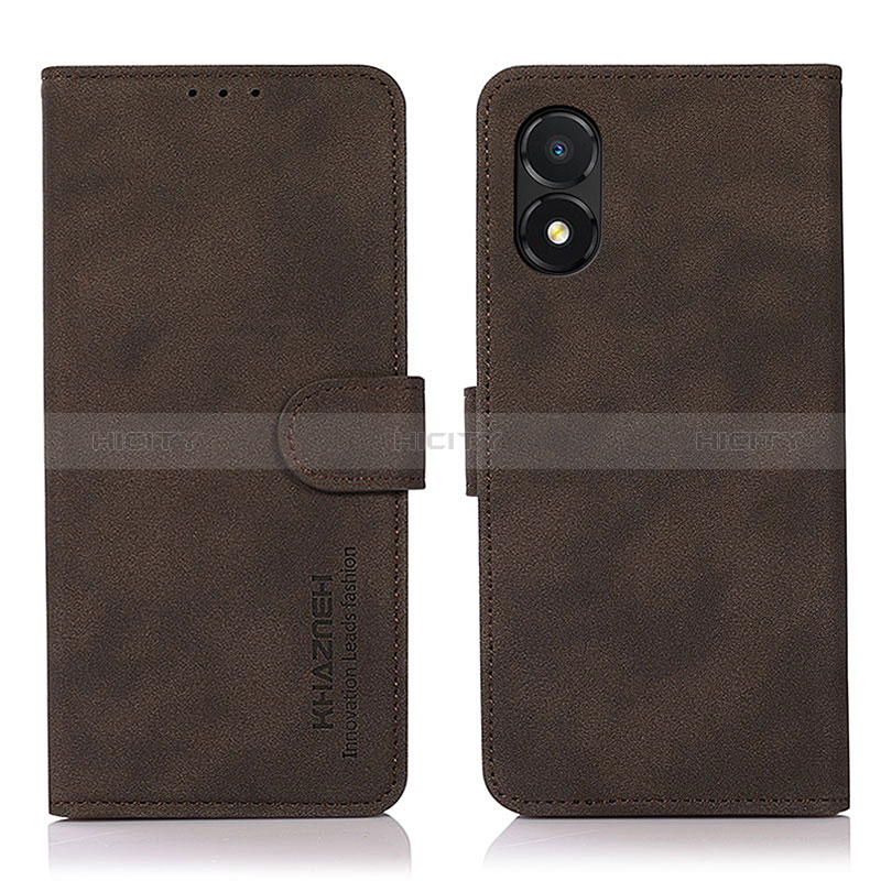 Funda de Cuero Cartera con Soporte Carcasa D01Y para Huawei Honor X5 Marron