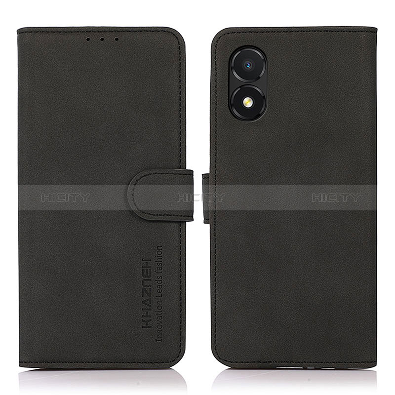 Funda de Cuero Cartera con Soporte Carcasa D01Y para Huawei Honor X5 Negro