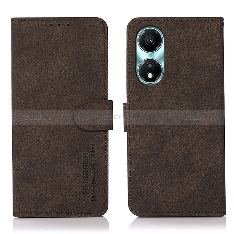 Funda de Cuero Cartera con Soporte Carcasa D01Y para Huawei Honor X5 Plus Marron