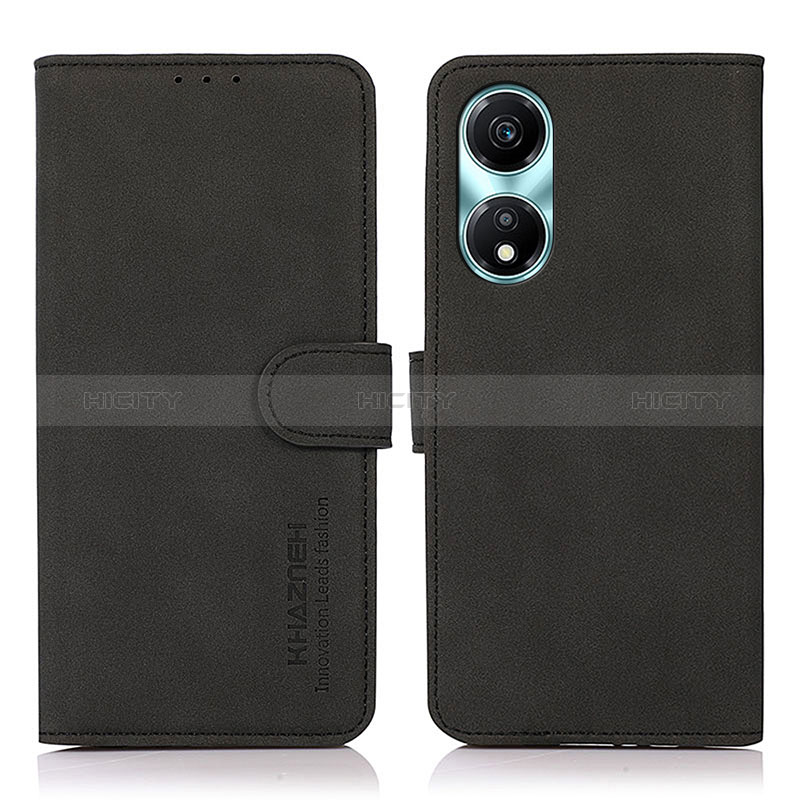 Funda de Cuero Cartera con Soporte Carcasa D01Y para Huawei Honor X5 Plus Negro