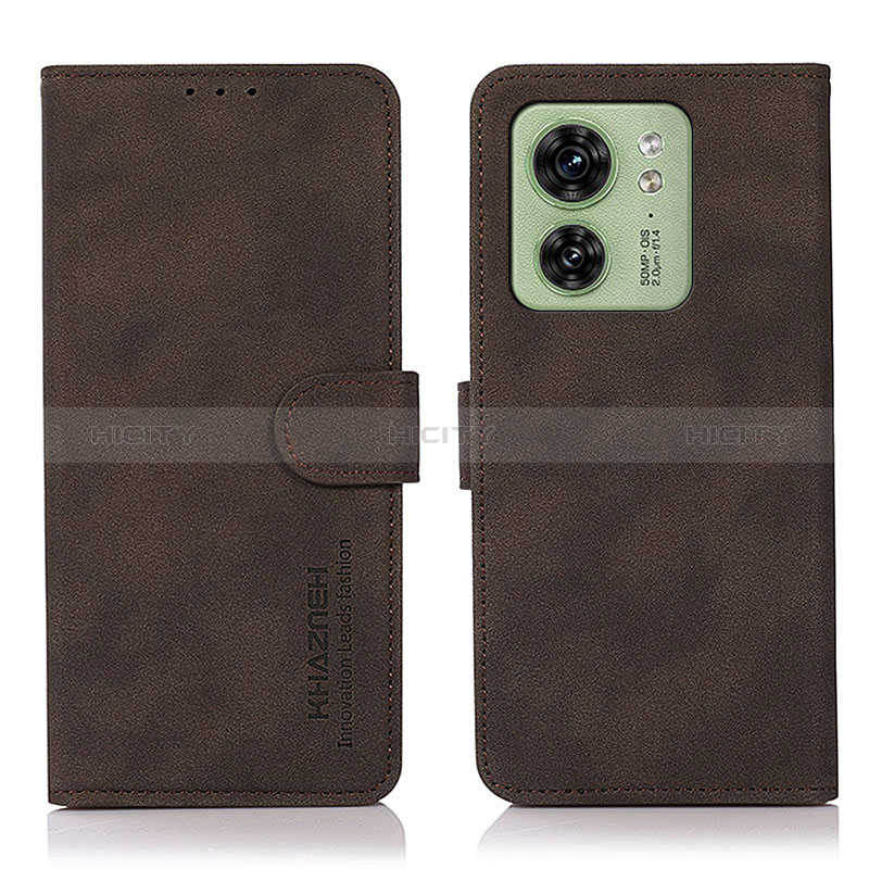 Funda de Cuero Cartera con Soporte Carcasa D01Y para Motorola Moto Edge (2023) 5G Marron