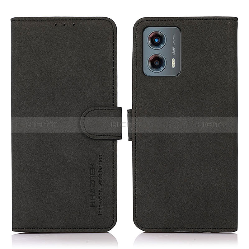 Funda de Cuero Cartera con Soporte Carcasa D01Y para Motorola Moto G 5G (2023) Negro