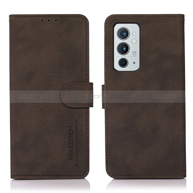 Funda de Cuero Cartera con Soporte Carcasa D01Y para OnePlus 9RT 5G Marron