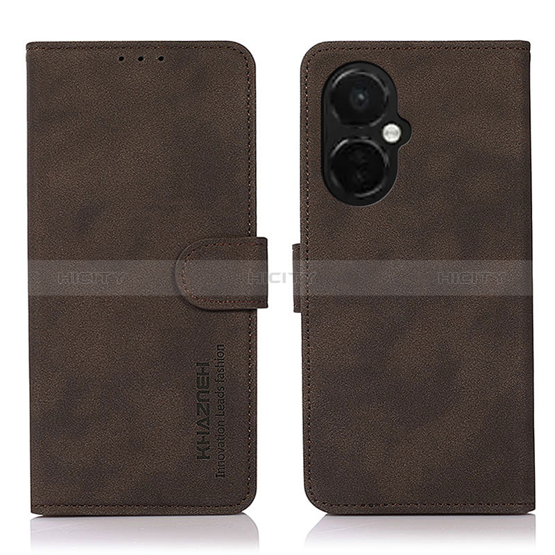 Funda de Cuero Cartera con Soporte Carcasa D01Y para OnePlus Nord CE 3 5G Marron